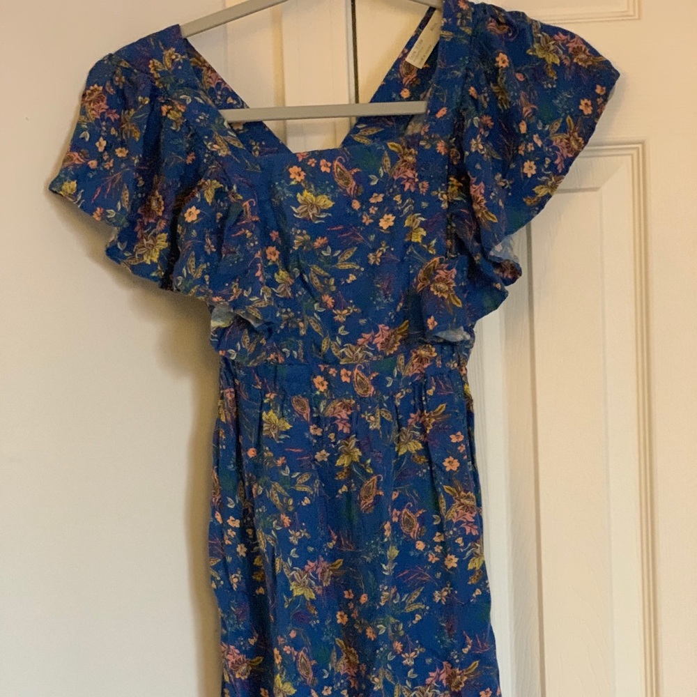 Zara Blue flowery summer dress